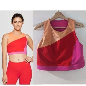 New! JoyLab by Target | Longline pink colorblock sports bra